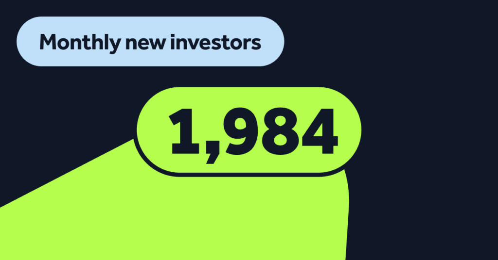 Monthly new investors: April 2024