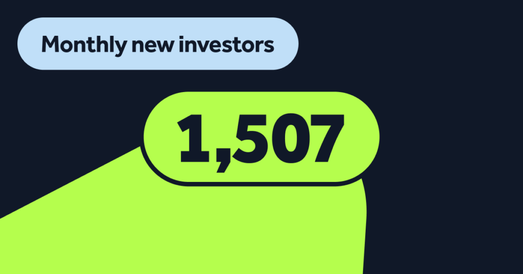 June: Monthly new investors