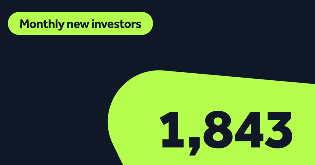 Monthly new investors August